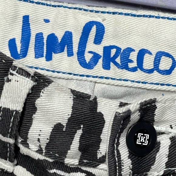 Jim Greco Krew Bang Limited Edition Zebra Denim Size 26 - Picture 14 of 15